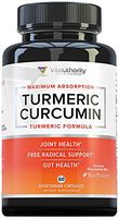 Turmeric Curcumin Supplement: All Natural Turmeric Capsules with Bioperine Black Pepper | Powerful Antioxidant to Support Healthy Joints and Reduced Inflammation, Vegan Friendly, 60 Veggie Caps