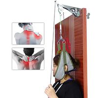HMAMERÂ Cervical Traction Device, Door Neck Massager Device Cervical Traction Over Kit - Cervical Traction Device Help Relieve Tension Nerves