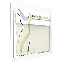 Lifesil Silicone Scar Treatment Gel Sheet - Reduce Appearance of Scars From Accidents, Surgery, Stretch Marks, Burns - Self-adhesive, Durable and Reusable - Pack with 1 sheet