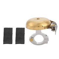Alomejor Bicycle Brass Ring Anodized Bell Cycling Audio Warning Crisp Sound Road Bike Bell
