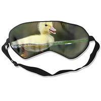 Silk Sleeping Mask Eye Animals Kids Yellow Birds Duck Lightweight Soft Adjustable Strap Blindfold for Night's Sleep Nap Travel Eyeshade Men and Women