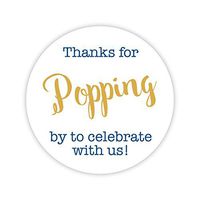 36ct, Thanks for Popping by Stickers, Thanks for Celebrating with Us Stickers (#381-C-NG)