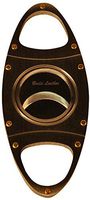 Budd Leather Stainless Steel Cigar Cutter, Gold