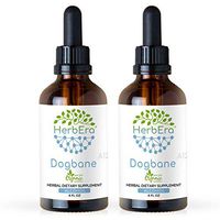 Dogbane A120(2pcs) Alcohol Herbal Extract Tincture, Super-Concentrated Wildcrafted Luo Bu Ma (Apocynum venetum) Dried Leaf (2x4 fl oz)