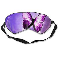 Sleep Mask, Purple Butterfly Art Blackout Blindfold Eye Masks, Eye Cover for Sleeping,Travel, Naps, Plane,Yoga