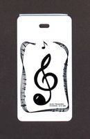Music Treasures Co. G Clef Luggage Tag Pack of 3