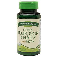 Nature's Truth Ultra Hair, Skin & Nails plus Biotin Coated Caplets - 60 ct, Pack of 5