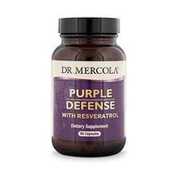 Dr. Mercola, Purple Defense with Resveratrol, 90 Servings (90 Capsules), Supports Memory and Concentration, Supports Immune System Health, Non GMO, Soy-Free, Gluten Free