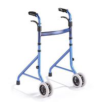 MYLW Folding Walker Lightweight Aluminum Folding Walker Height Adjustable for Seniors