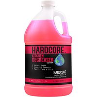 Kitchen Degreaser Cleaner by HARDCORE 1 Gallon Concentrate - A Commercial Kitchen Degreaser. Intense formulation to clean your biggest kitchen nightmare.