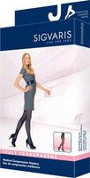 Sigvaris Truly Transparent Pantyhose 30-40mmHg Closed Toe Long Length, Medium Long, Black