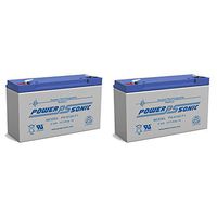 Power Sonic PS-6100 6V 12AH UPS Battery Replaces BB Battery BP12-6-T2, BP12-6T2-2 Pack