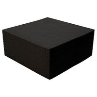 AmerCare Black Beverage Napkins, Case of 1000