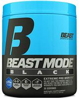 Beast Sports Nutrition – Beast Mode Black – Ultimate Workout Supplement – High Energy Production – Maximizes Strength & Muscle Gain –  Supports Healthy Testosterone Levels – Blue Raspberry 30 Servings