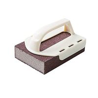 ExhilaraZ Household Durable Carborundum Sponge Scrub Handle Grip Brush Kitchen Washing Cleaning Tool