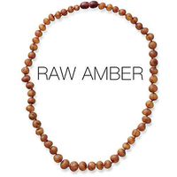 Meraki Adult Amber Bracelet - Raw Unpolished Baroque Baltic Amber Bracelet | All Natural Pain Relief for Adults to Help Migraines, Sinuses, Arthritis and More | Cognac Color (7 Inches)