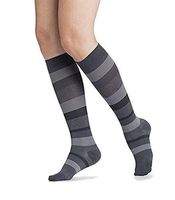 SIGVARIS Women’s Style Microfiber Patterns 830 Closed Toe Calf-High Socks 20-30mmHg