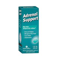 NatraBio Adrenal Support Drops | Homeopathic Formula for Temporary Relief from Stress, Fatigue, Allergies, Insect Bites & Inflammation | 1oz