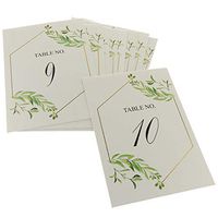 10pcs Luxury Place Table Numbers Cards Wedding Birthday Decoration