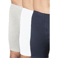 3-Pack Men's Navy Regular Absorbency Washable Reusable Incontinence Boxer Briefs XL (Waist 42-44)
