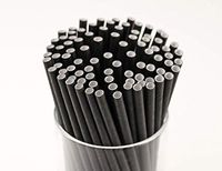 Footprint Cocktail Paper Straws - Jumbo 5.75" (500ct) Unwrapped Black - Biodegradable, Premium Eco-Friendly Paper Straws in Bulk for Restaurants, Juices, Smoothies