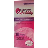(10) 10mIU TenderNeeds Fertility Pregnancy & Ovulation Tests Kit Compare to First Response Pregnancy Test