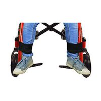 Fushida 2 PCS Foot Rest for Wheelchair, Safe Legs Aids and Support, Adjustable Wheelchair Seat Belt(Black, FYH011)