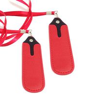 Lucky Shop1234 Pack of 2 PU Leather Necklace Lanyard with Pouch, Electronic Cigarette Carrying Case Bag Cover for Ecig Ego, eGo-t, eGo-w, eGo-c eGo-F, eGo Twist (Red)