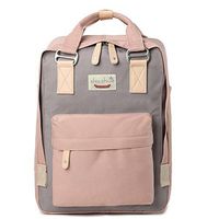 Water-resistant School Backpack Girls Women Travel Bag fits 14inch Laptop for Student (Pink01)