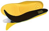 MEGAComfort Inc. PAM Puncture Resistant Insoles; Dual Layer 100% Memory Foam and Flexible Steel Plate for Enhanced Safety, Comfort and Protection, Men's Size 12-13, Yellow/Black