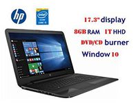 HP 17.3" LED backlight HD laptop: Intel Core i5-7200U,8GB DDR4,1TB HDD,DVD +/-RW,HDMI ,WIFI,Windows 10 -Black