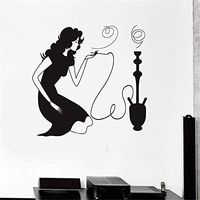 FSDS Woman Smoking Hookah Shisha Smoke Arabic Coffee Shop
