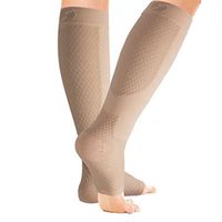 OrthoSleeve FS6+ Compression Foot and Calf Sleeve (Pair), Natural, X-Large