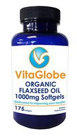 Vita Globe Flaxseed Oil 1000mg Softgel 175ct
