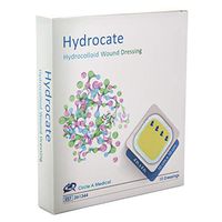 Hydrocate – Hydrocolloid Wound Dressing Sterile, 4” x 4” (Box of 10) (4" x 4")