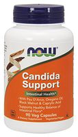 NOW Supplements, Candida Support with Pau D'Arco, Oregano Oil, Black Walnut & Caprylic Acid, 90 Veg Capsules