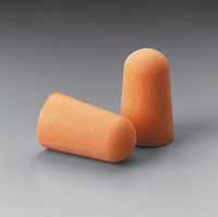 3M 1100 Foam Single-Use Earplugs, Cordless, 29NRR, Orange, 200 Pairs