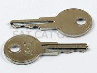 EZGO Key for All Stock EZGO Golf CARTS (Set of 2)