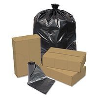 Pitt Plastics Black Slim Jim Perforated Roll Can Liner, 23 Gallon - 150 per case.