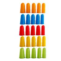 Healifty 25pcs Silicone Finger Sleeves Finger Support Silicones Finger Protectors Waterproof Finger Cots for Arthritis