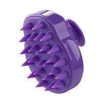 Massage Brush, Helps to Promote Blood Circulation, For Both Hair Washing Scalp Massage and Body Shower Massage (Purple)
