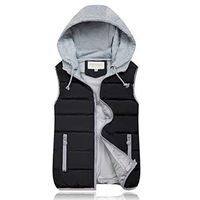 Women's Winter Warm Vest,Ladies Hoodies Zipper Pockets Drawstring Sleeveless Coats Jacket