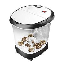 POEO Foot Spa with Automatic Cleaning Function, Home Spa Bath with Bubble, Auto-Massage Roller & Heat Function