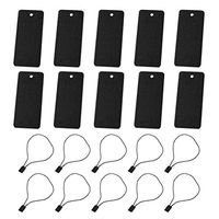 SUPVOX 100pcs Jewelry Price Tags Kraft Paper Gift Tags Wedding Hanging Tag Birthday Party Favor Tags Black