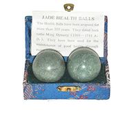 Traditional Chinese Health Exercise Stress Message Balls, Green, 1-3/4 Inches