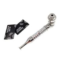 Fashion Delicate Metal Tool Creative Detachable Tool with Screens, Scrapers, Cleaning Brush and Case (Silver)