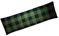 Microwavable Corn Filled Heating Pad and Cold Pack/Washable 100% Cotton Cover (5.25"Wx17.25"L, Lumberjack Green)
