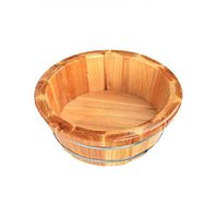 Foot Tub,Household Solid Wood Foot Bath Barrel,Fir Sauna Bucket,Wooden Barrel,for Foot Massage Spa,for Muscle Pain Fatigue,Foot Spa Wooden Tub