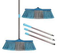 SADDPA Big Floor Cleaning Broom Adjustable Long Handle Stiff Bristle Grout Brooms Scrubber for Cleaning Outdoor Courtyard Warehouse