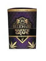 Billionaire Hemp Wraps! Organic Wraps, Tobacco Free! - (Majestic Grape, 25 Packs)